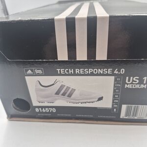 Adidas Tech Response 4.0 Men's Golf Shoes - Black and White
